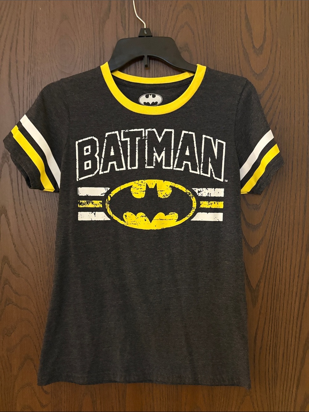 Never Worn Batman Dark Grey Short Sleeve Tee